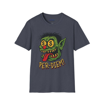 Per-Diem? Funny Rat Fink Goblin Shirt – Retro Gremlin Monster Tee for Millwrights & Tradesmen