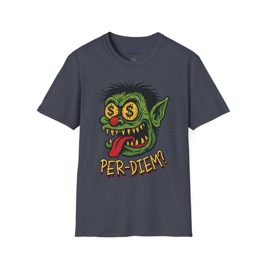 Per-Diem? Funny Rat Fink Goblin Shirt – Retro Gremlin Monster Tee for Millwrights & Tradesmen