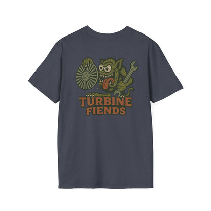 Turbine Fiends Shirt – Ed Roth Style Monster Tee for Millwrights, Steam Turbine Mechanics Gift, Funny Industrial Crew Work Shirt