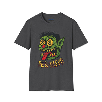 Per-Diem? Funny Rat Fink Goblin Shirt – Retro Gremlin Monster Tee for Millwrights & Tradesmen