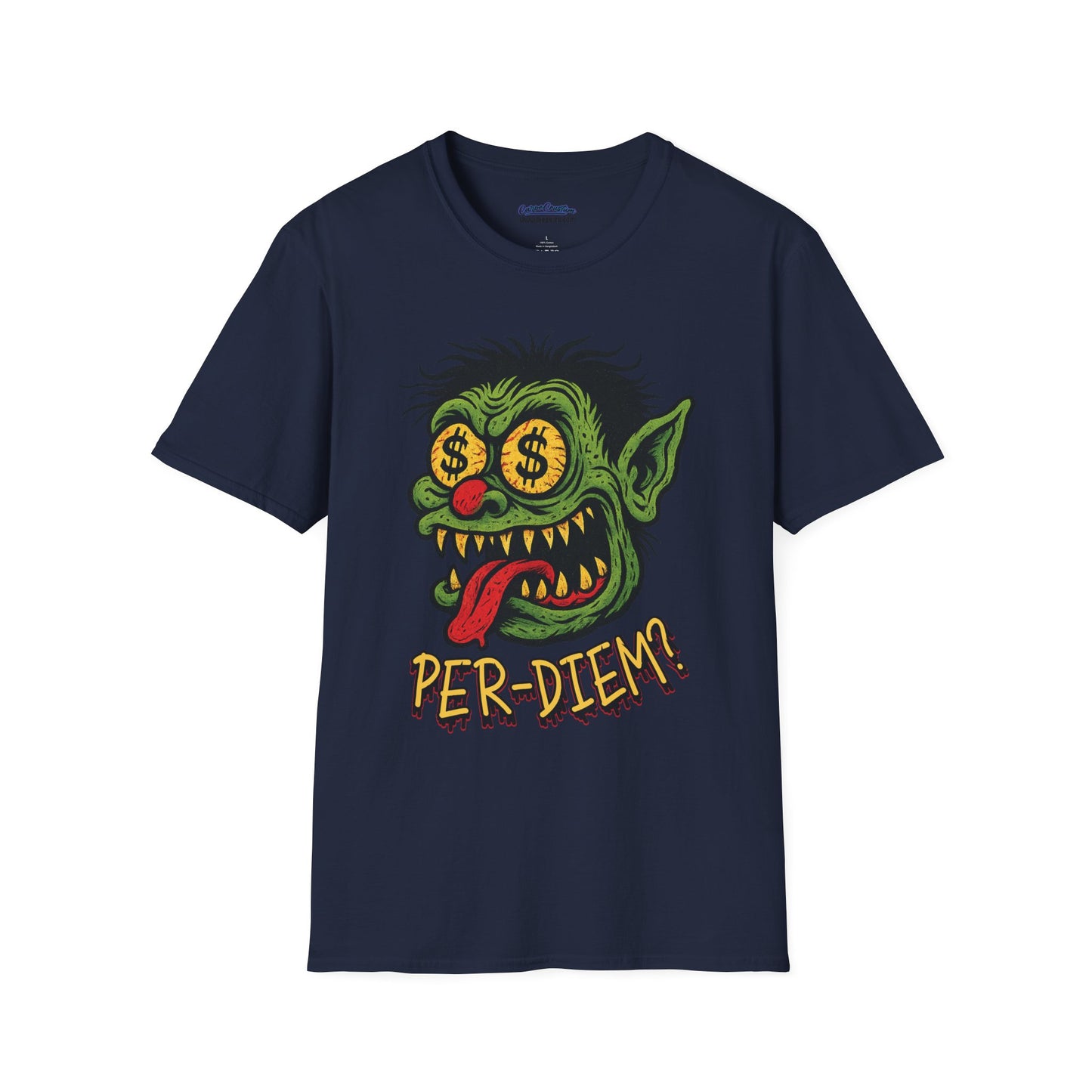 Per-Diem? Funny Rat Fink Goblin Shirt – Retro Gremlin Monster Tee for Millwrights & Tradesmen