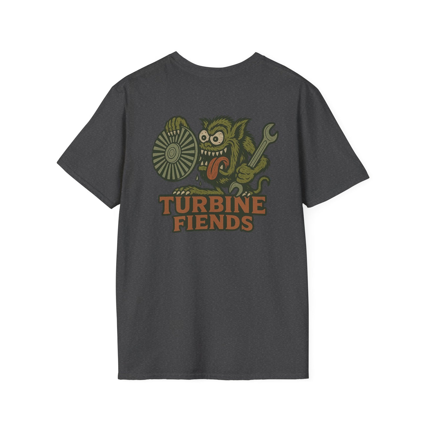Turbine Fiends Shirt – Ed Roth Style Monster Tee for Millwrights, Steam Turbine Mechanics Gift, Funny Industrial Crew Work Shirt