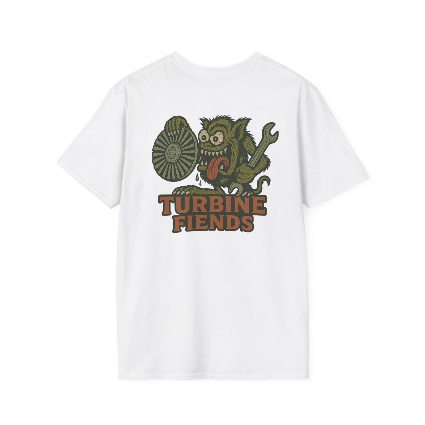 Turbine Fiends Shirt – Ed Roth Style Monster Tee for Millwrights, Steam Turbine Mechanics Gift, Funny Industrial Crew Work Shirt