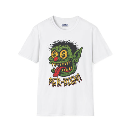 Per-Diem? Funny Rat Fink Goblin Shirt – Retro Gremlin Monster Tee for Millwrights & Tradesmen